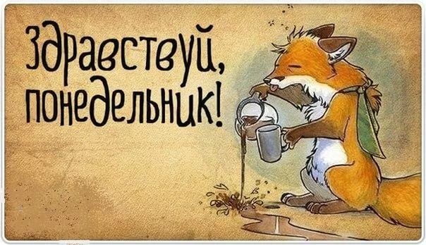 Открытка Опять понедельник? С добрым утром! Позитивного настроя!