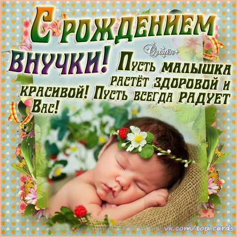 с рождением внучки бабушке и дедушке