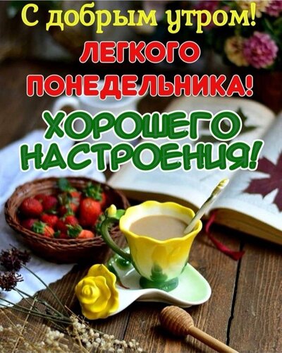 Доброе утро!!! Желаю вам отличного понедельника! Позитивного