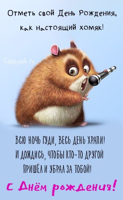 Остроумная веселая картинка с днем рождения | Happy birthday