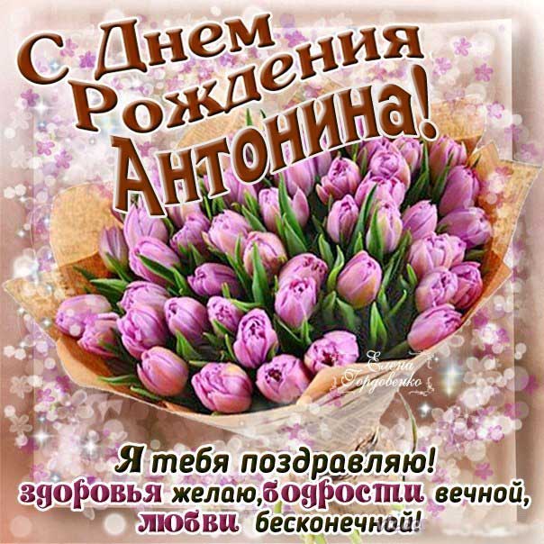 Открытки для имени Антонина