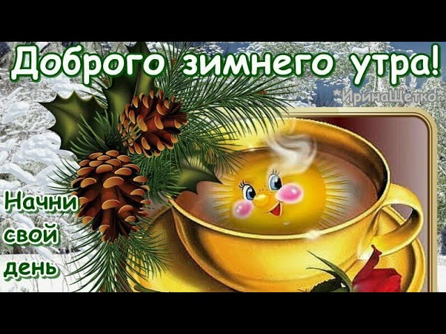 Открытка Доброго утра и удачного дня