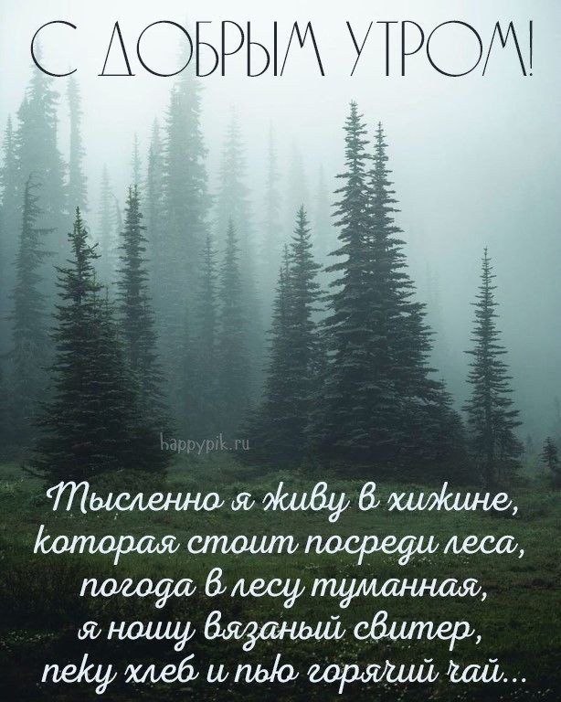 Картинка доброе утро с природой