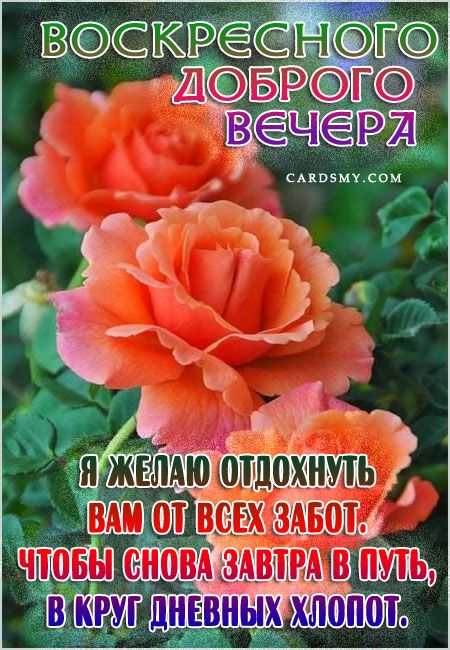 Открытки добрый вечер со стихами