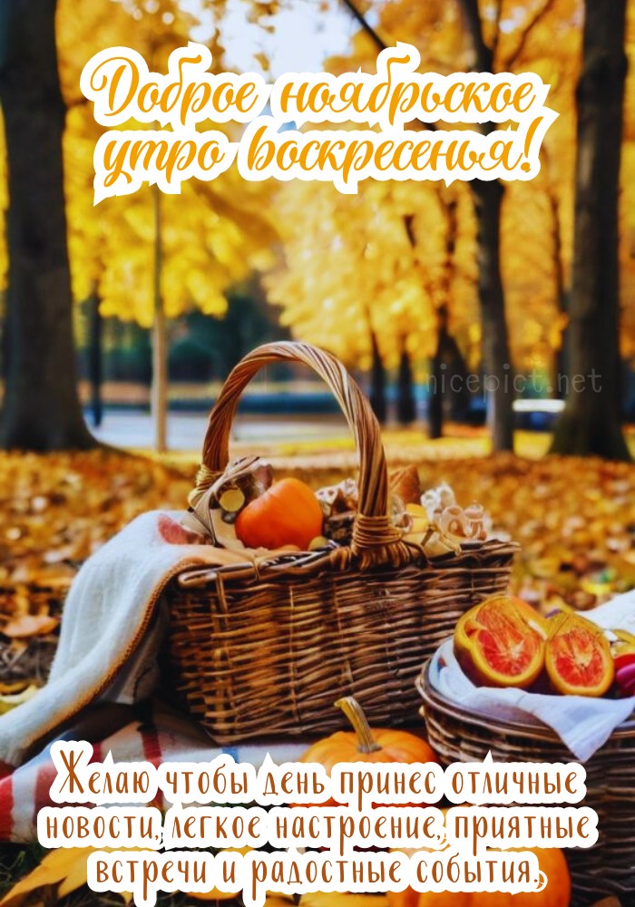 Воскресенье: доброе утро: картинки