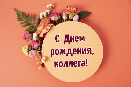 Поздравления С Днем рождения коллеге