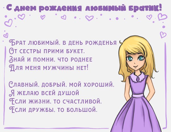 Рисунок на день рождения брату 15