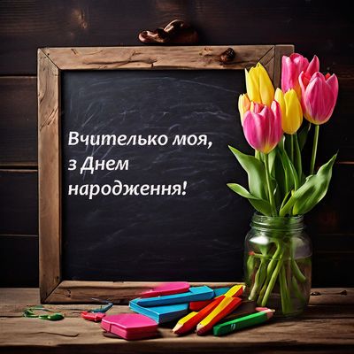 Открытки с днем рождения учительнице