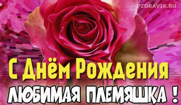 С днем рождения племяннице