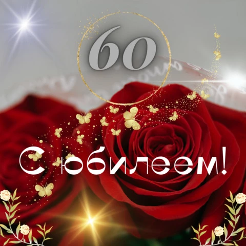 С Юбилеем 60 лет Женщине с Днём