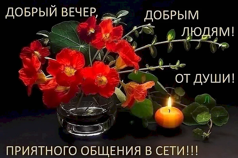 ВЕЧЕР ДОБРЫЙ! — открытки очень красивые 🌹 с пожеланиями