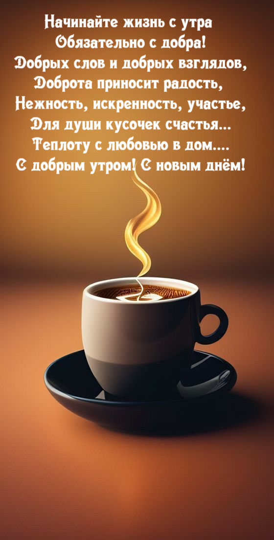 Необычные картинки С добрым утром 💌✨☕