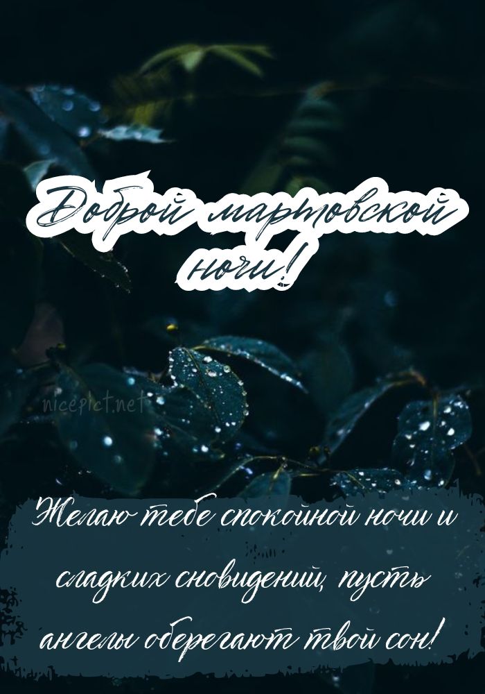 Весенние картинки Спокойной ночи! 