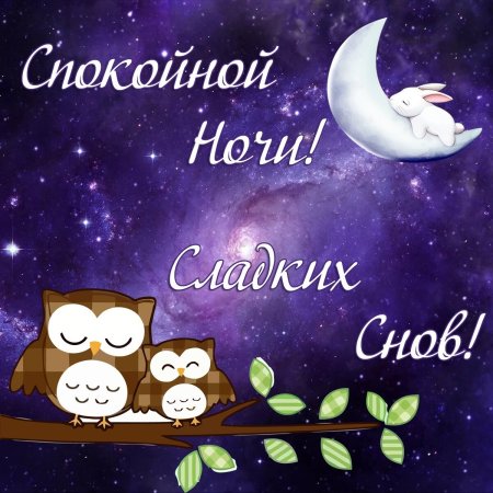 Доброй ночи, сладких снов