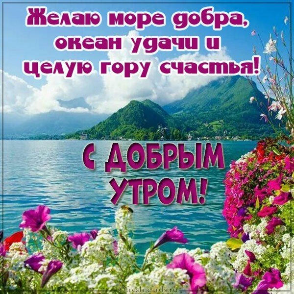 Открытки с добрым утром природа лето