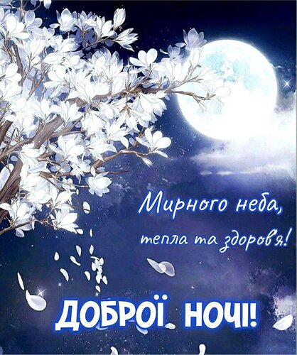 Доброй ночи! Мирных снов!