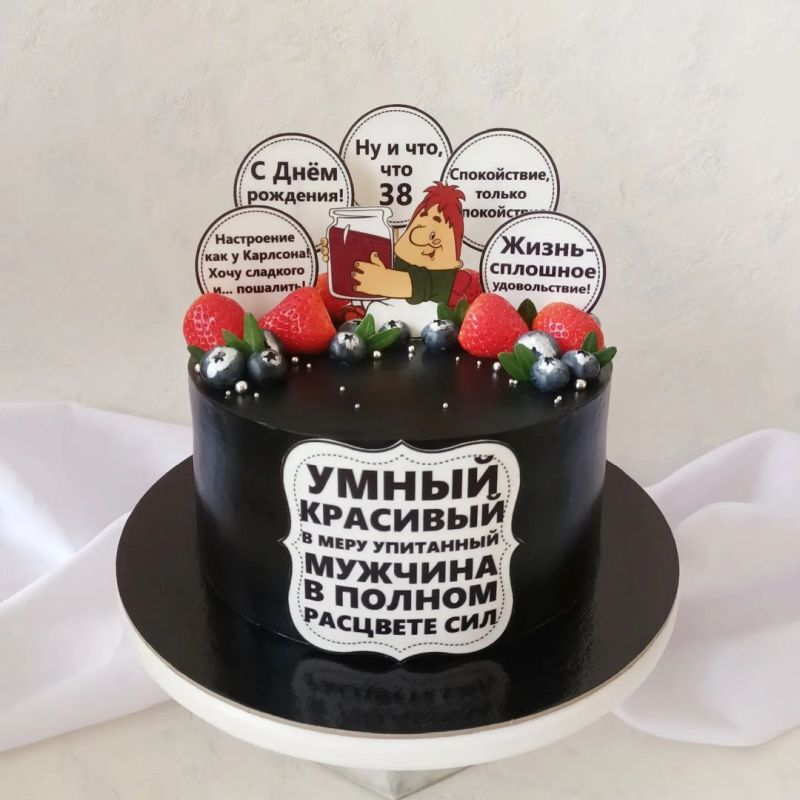 Торт «На день рождения» категории 《 Смешные торты 🎂 для